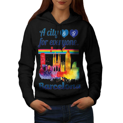 Friendly Barcelona Womens Hoodie
