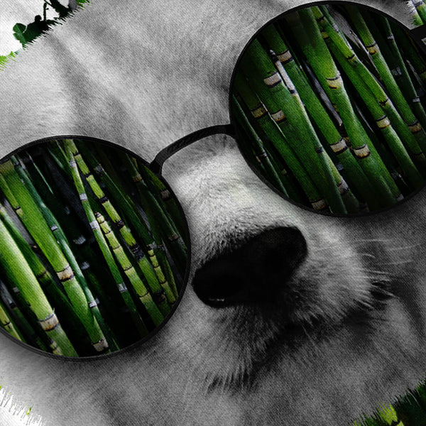 Bamboo Panda Bear Womens T-Shirt