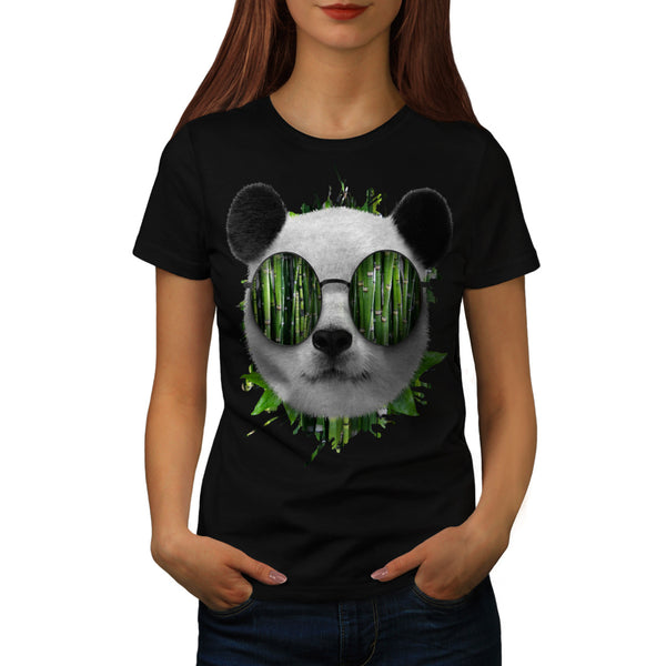 Bamboo Panda Bear Womens T-Shirt