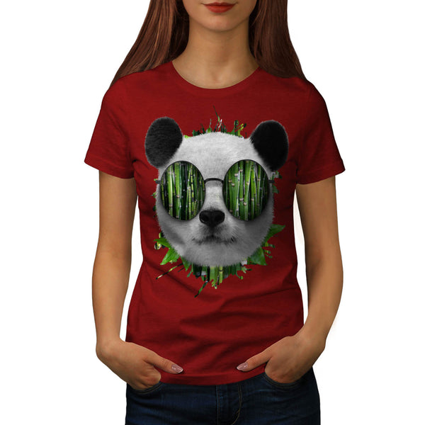 Bamboo Panda Bear Womens T-Shirt