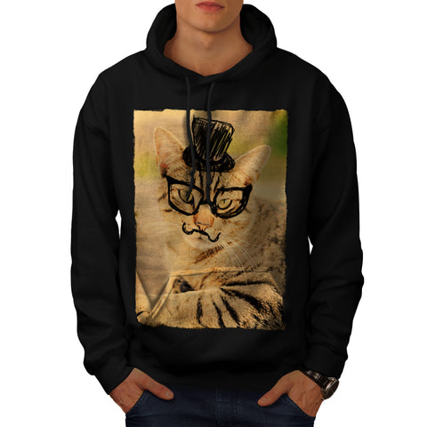 Posh Mister Kitty Mens Hoodie