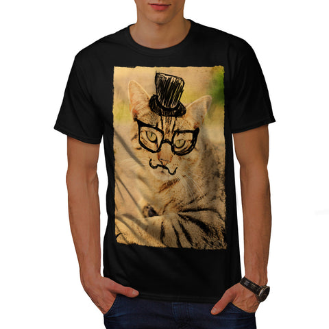 Posh Mister Kitty Mens T-Shirt