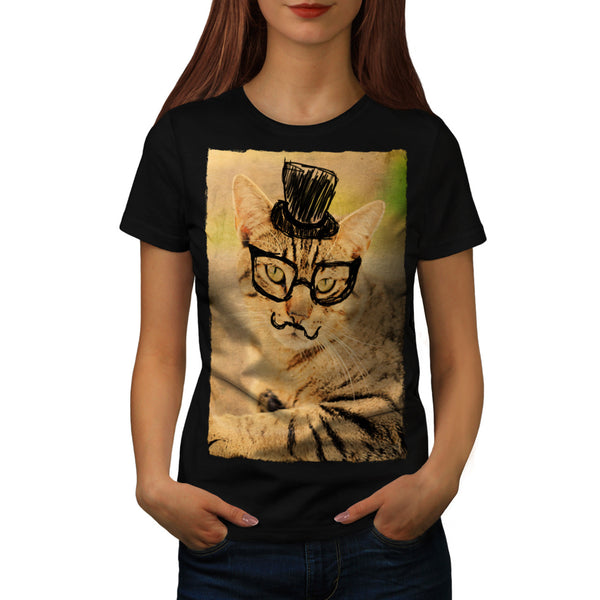 Posh Mister Kitty Womens T-Shirt