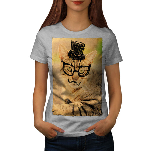 Posh Mister Kitty Womens T-Shirt