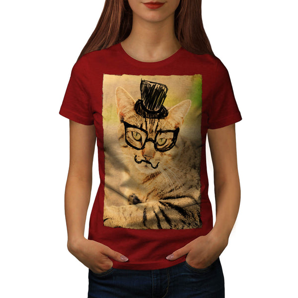 Posh Mister Kitty Womens T-Shirt