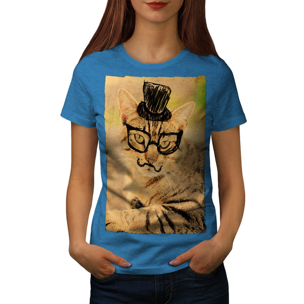 Posh Mister Kitty Womens T-Shirt