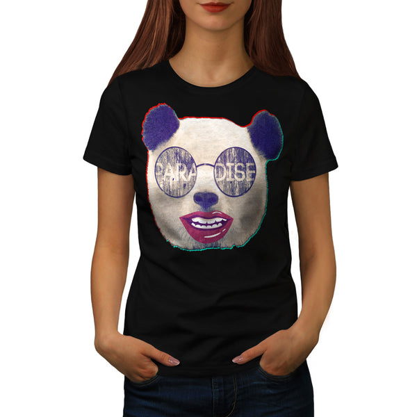 Panda Lady Paradise Womens T-Shirt