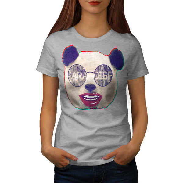 Panda Lady Paradise Womens T-Shirt