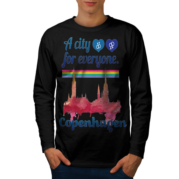 Friendly Copenhagen Mens Long Sleeve T-Shirt