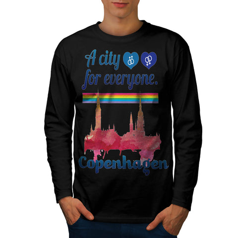 Friendly Copenhagen Mens Long Sleeve T-Shirt