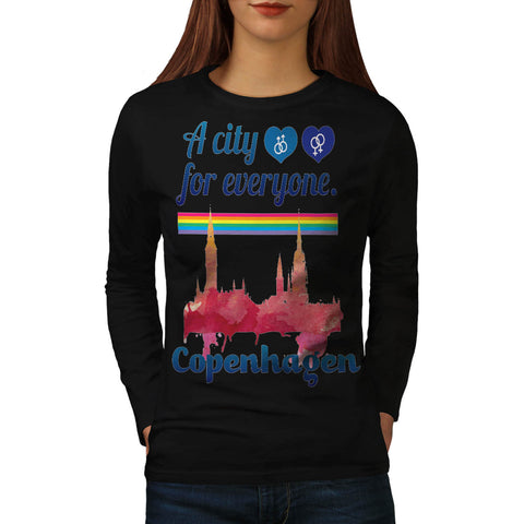 Friendly Copenhagen Womens Long Sleeve T-Shirt