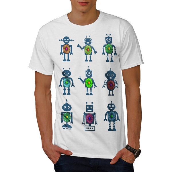 Emotional Robot Crew Mens T-Shirt
