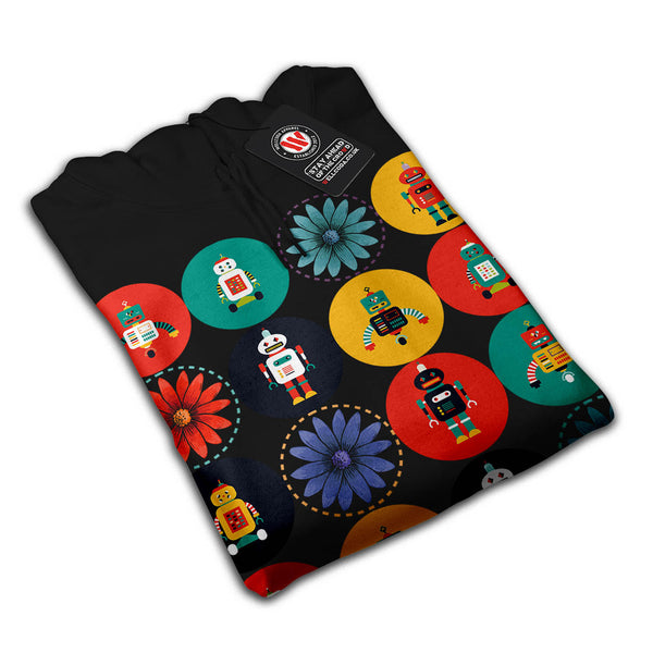 Futuristic Robot Joy Mens Hoodie