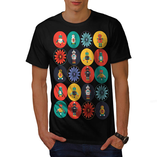 Futuristic Robot Joy Mens T-Shirt