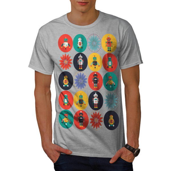 Futuristic Robot Joy Mens T-Shirt