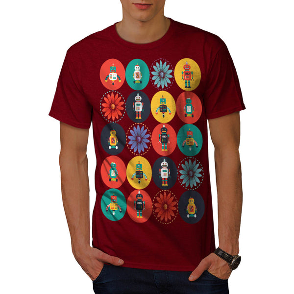 Futuristic Robot Joy Mens T-Shirt