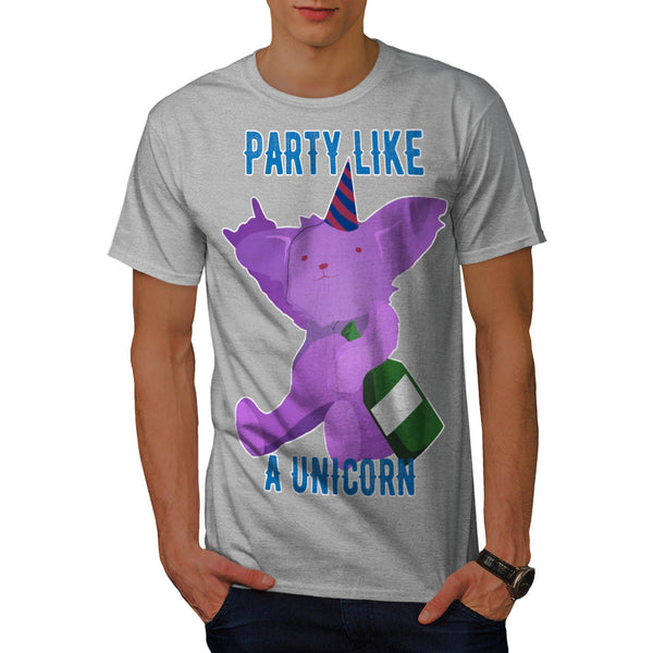 Party Like A Unicorn Mens T-Shirt