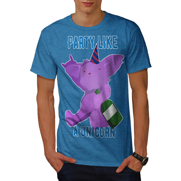 Party Like A Unicorn Mens T-Shirt