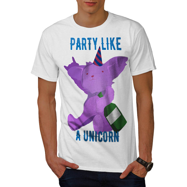 Party Like A Unicorn Mens T-Shirt