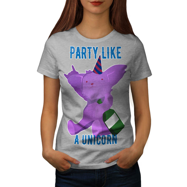 Party Like A Unicorn Womens T-Shirt