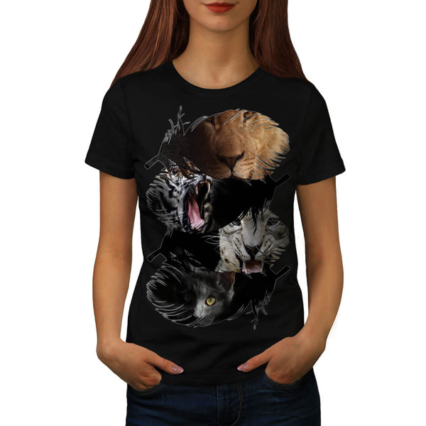 Wild Animal Family Womens T-Shirt