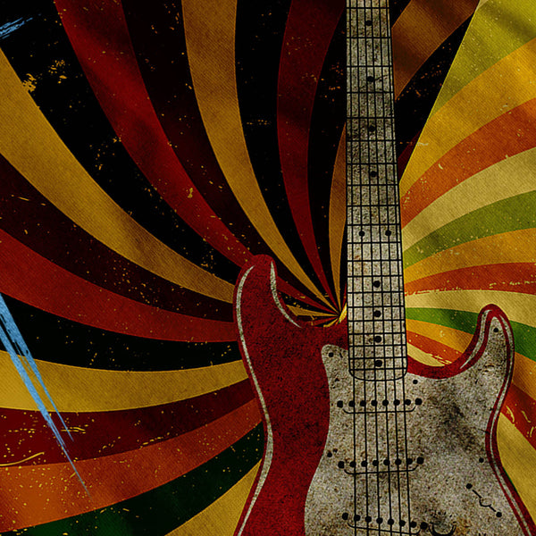 Psychedelic Guitar Womens T-Shirt