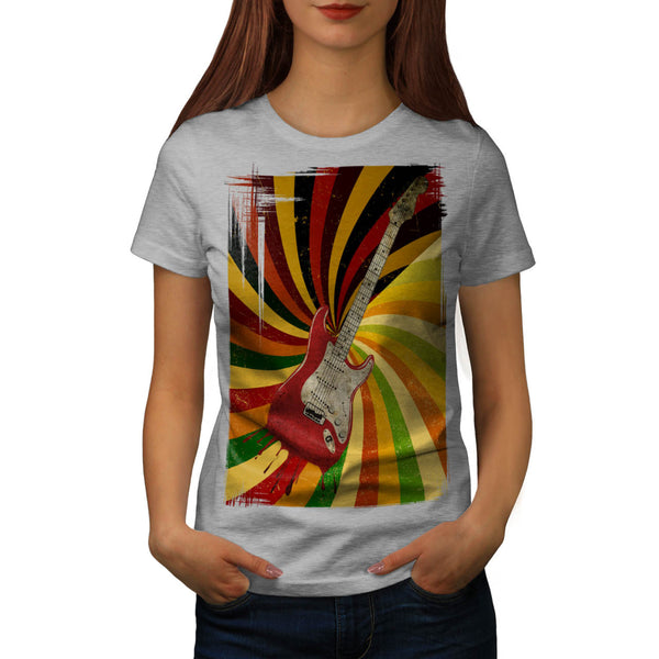 Psychedelic Guitar Womens T-Shirt