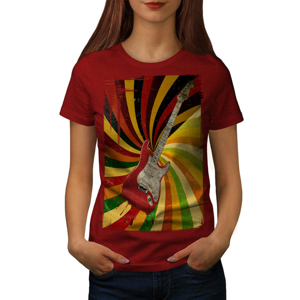 Psychedelic Guitar Womens T-Shirt