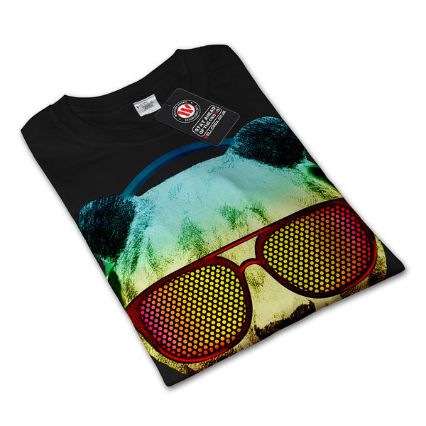 Music Fan Panda Bear Mens Long Sleeve T-Shirt