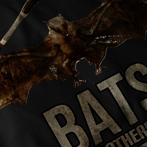 Bats Wordplay Fun Mens Hoodie