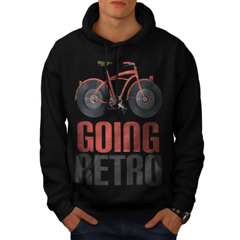 Going Retro Bicycle Mens Hoodie