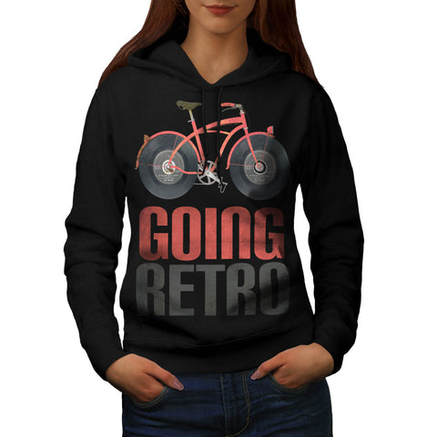 Going Retro Bicycle Womens Hoodie