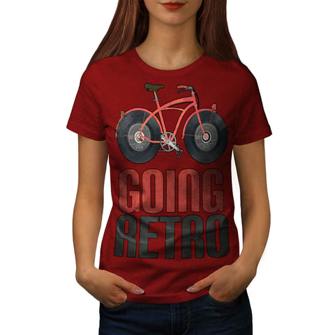Going Retro Bicycle Womens T-Shirt