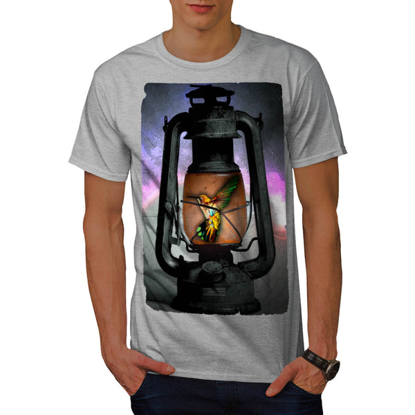 Hummingbird Lantern Mens T-Shirt