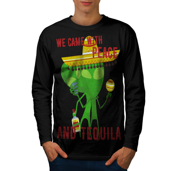 Peace And Tequila Mens Long Sleeve T-Shirt