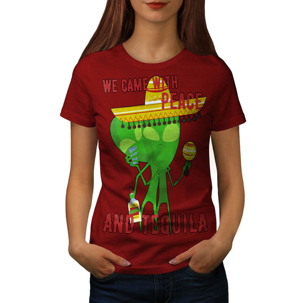 Peace And Tequila Womens T-Shirt