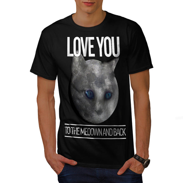 Moon Cat Universe Mens T-Shirt