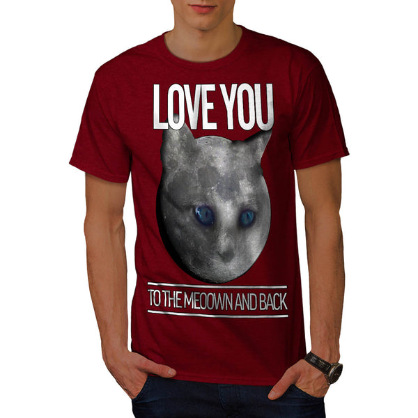 Moon Cat Universe Mens T-Shirt