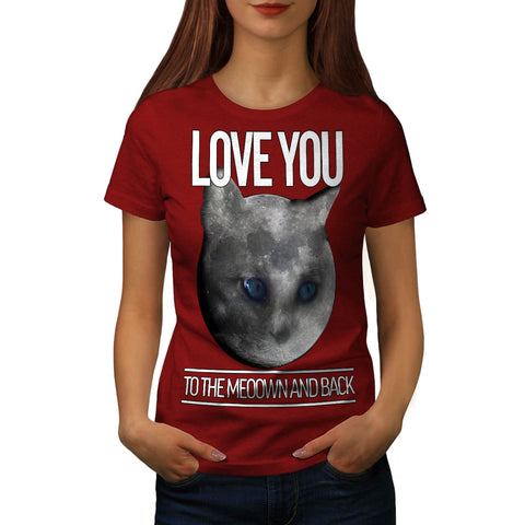 Moon Cat Universe Womens T-Shirt