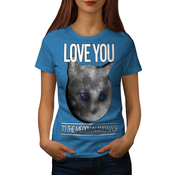 Moon Cat Universe Womens T-Shirt