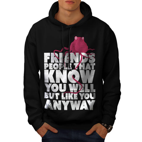 Friendly Octopus Fun Mens Hoodie
