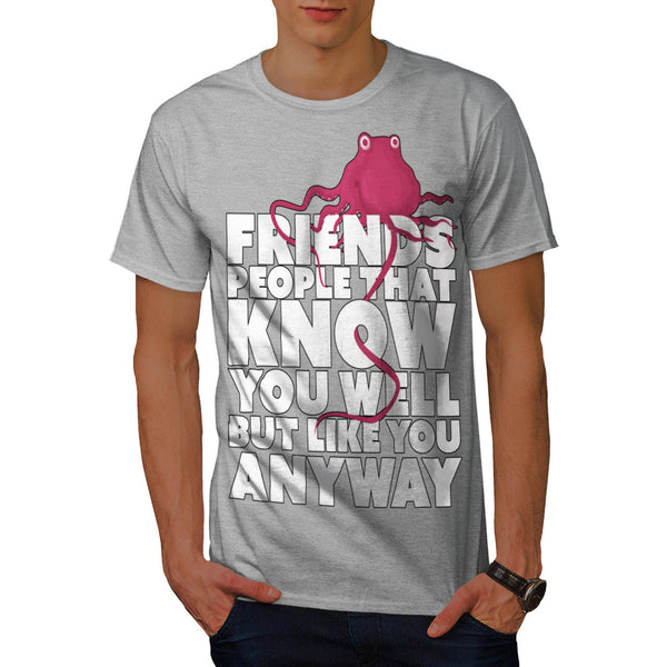 Friendly Octopus Fun Mens T-Shirt