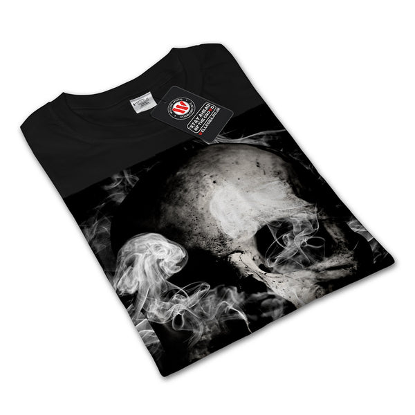 Skull Devil Flames Mens Long Sleeve T-Shirt