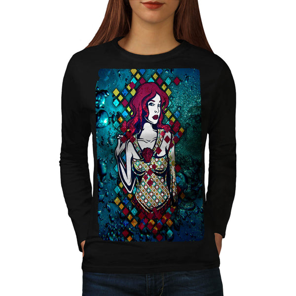 Sexy Ocean Mermaid Womens Long Sleeve T-Shirt