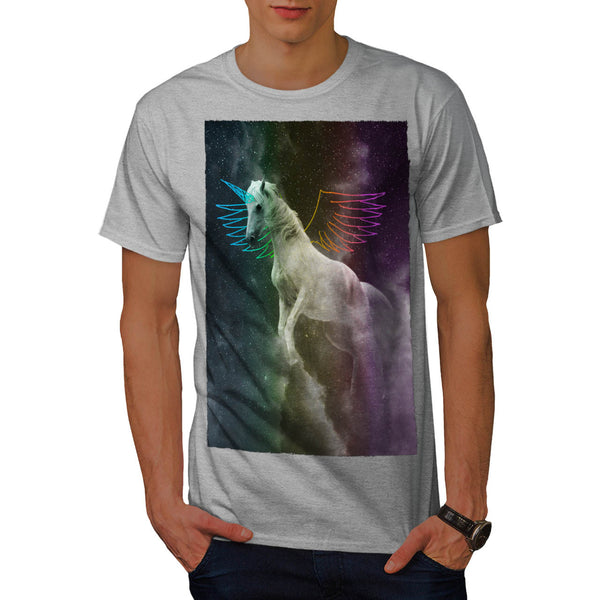 White Pegasus Flight Mens T-Shirt