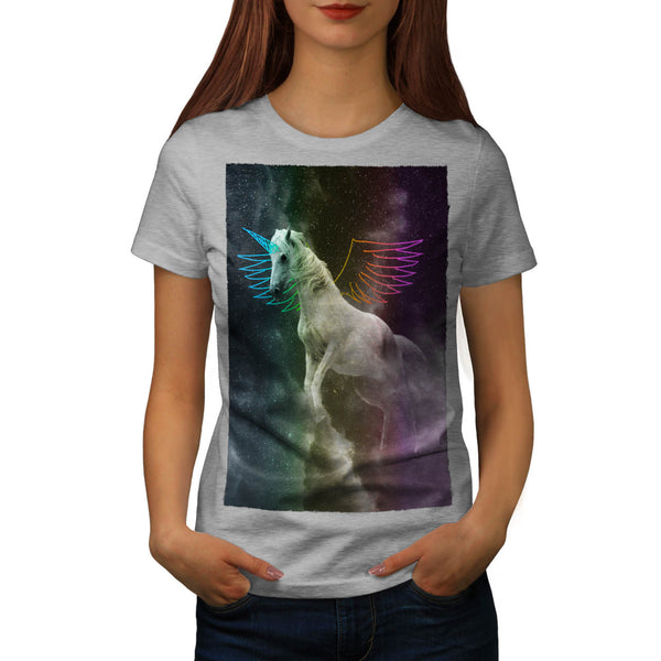 White Pegasus Flight Womens T-Shirt
