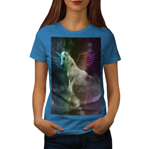White Pegasus Flight Womens T-Shirt