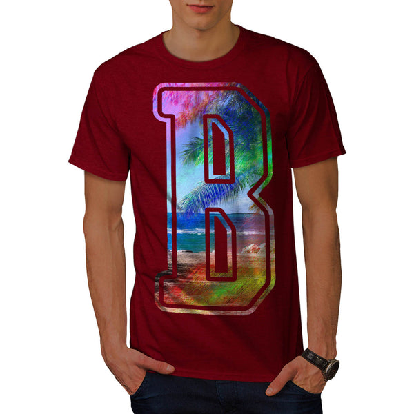 Vacation Time Letter Mens T-Shirt