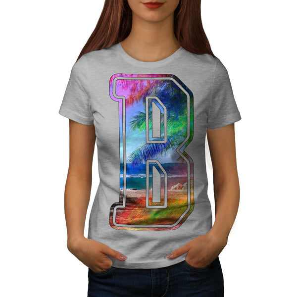 Vacation Time Letter Womens T-Shirt