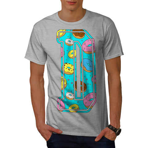 Doughnut Bite Letter Mens T-Shirt